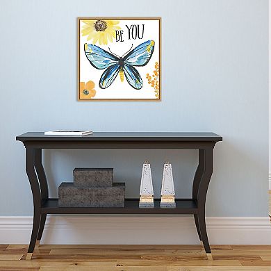 Amanti Art "Beautiful Butterfly III" Framed Canvas Print
