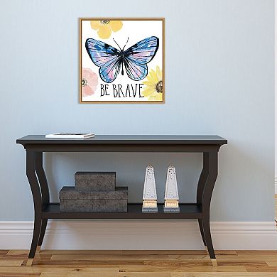 Amanti Art "Beautiful Butterfly IV" Framed Canvas Print