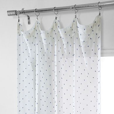 EFF Patterned Linen Sheer Window Curtain