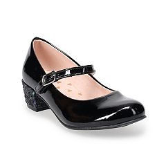 Black high heel shop shoes for kids