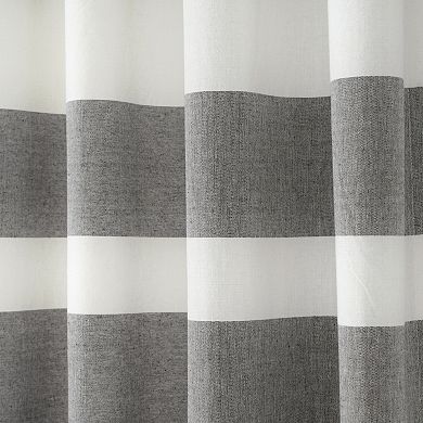 Lush Decor 2-pack Cape Cod Stripe Yarn Dyed Cotton Window Curtains