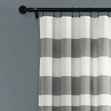 Lush Decor 2-pack Cape Cod Stripe Yarn Dyed Cotton Window Curtains