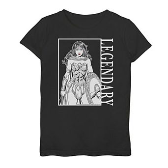 Girls 7-16 DC Comics Wonder Woman Legendary Poster Graphic Tee