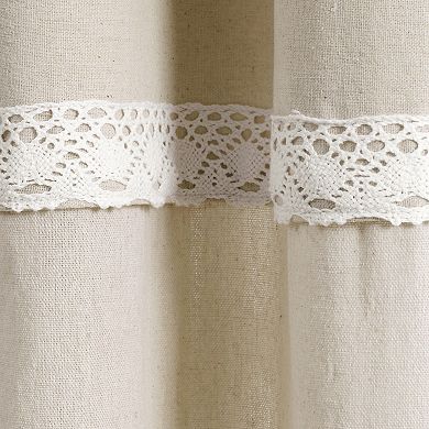 Lush Decor 2-pack Linen Lace Window Curtains