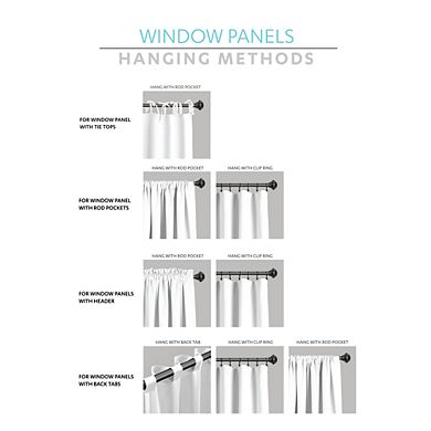 Lush Decor Linen Lace Valance