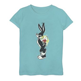 Girls 6-16 Looney Tunes Bugs Bunny Floral Spray Paint Tee