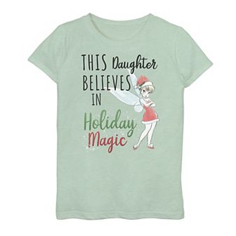 Disney's Peter Pan Girls 7-16 Tinker Bell "Holiday Magic" Graphic Tee