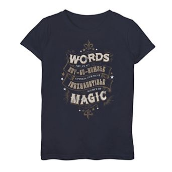 Girls 7-16 Harry Potter "Words Are an Inexhaustible Source of Magic" Tee
