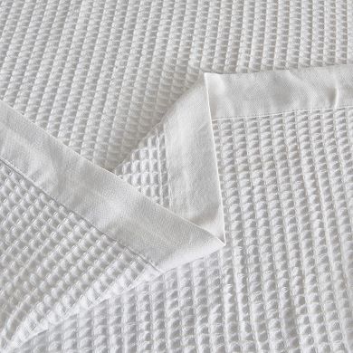 Madelinen® Mikala Waffle Weave Cotton Blanket