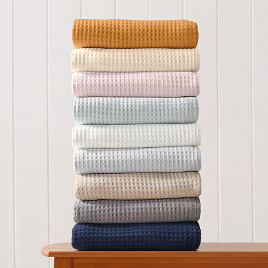 Madelinen® Mikala Waffle Weave Cotton Blanket