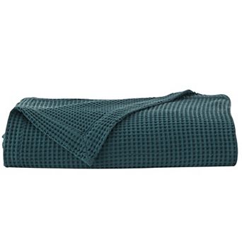 Madelinen® Waffle Weave Cotton Bed Blanket