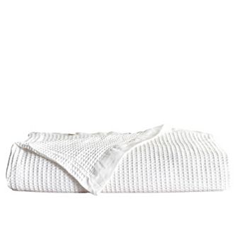 Madelinen® Mikala Waffle Weave Cotton Bed Blanket