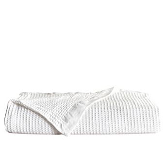 Madelinen® Waffle Weave Cotton Bed Blanket