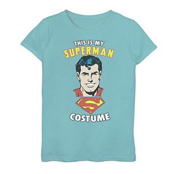 Girls DC Comics This Is My Superman Costume Tee
