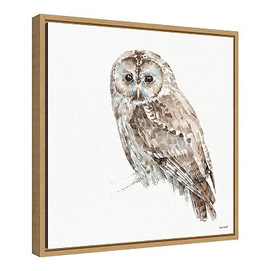 Amanti Art "Forest Friends IX (Owl)" Framed Canvas Print