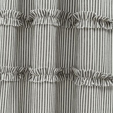 Lush Decor Vintage Stripe Yarn Dyed Cotton Window Curtains Set