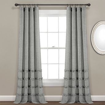Lush Decor Vintage Stripe Yarn Dyed Cotton Window Curtains Set