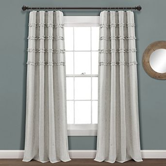 Lush Decor Vintage Stripe Yarn Dyed Cotton Window Curtains Set