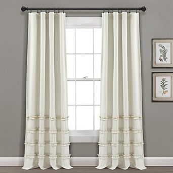 Lush Decor Vintage Stripe Yarn Dyed Cotton Window Curtains Set