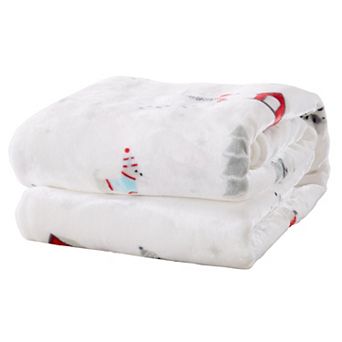 Great Bay Home Christmas Velvet Plush Bed Blanket