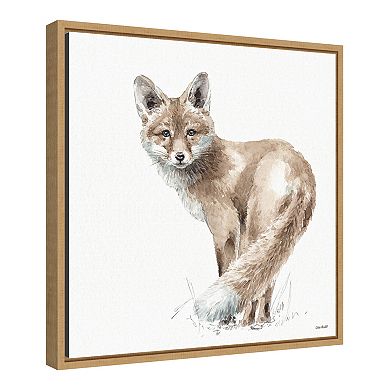 Amanti Art "Forest Friends XI (Fox)" Framed Canvas Print