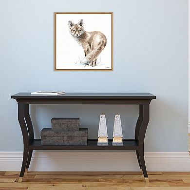Amanti Art "Forest Friends XI (Fox)" Framed Canvas Print