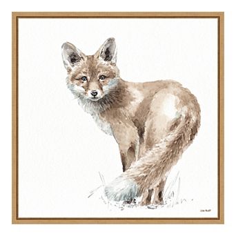 Amanti Art "Forest Friends XI (Fox)" Framed Canvas Print