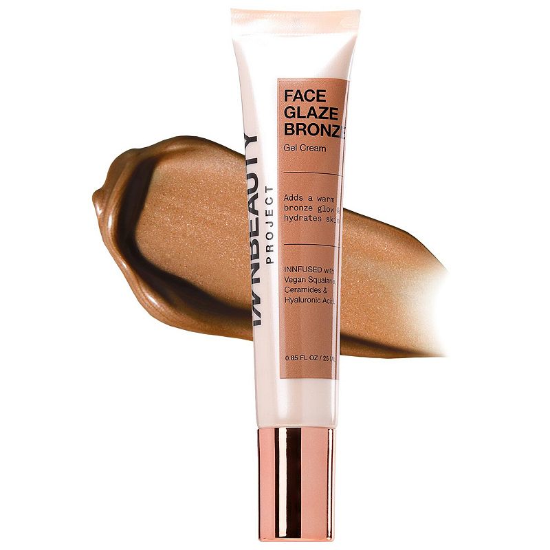 iNNBEAUTY PROJECT Bronze Face Glaze Gel Cream with Squalane, Ceramides & Hyaluronic Acid,