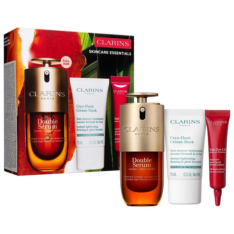 Clarins Anti-Aging Skincare Essentials Set, Size: 2.54 FL Oz, None