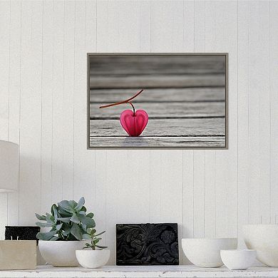 Amanti Art Natural Heart Framed Canvas Print