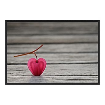 Amanti Art Natural Heart Framed Canvas Print