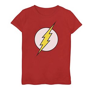 Boys 8 20 Dc Comics The Flash Glow In The Dark Logo Tee - the flash old roblox
