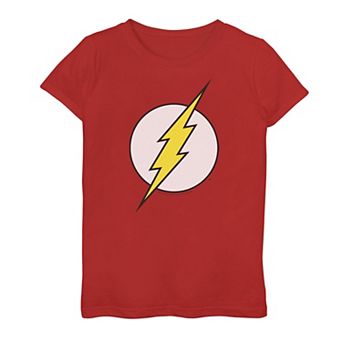 Girls 7-16 DC Comics The Flash Large Classic Chest Logo Tee