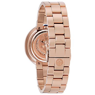 Bulova Women's Rubaiyat Diamond Accent Rose Gold Watch - 98R248