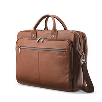 Samsonite Toploader Leather Messenger Bag