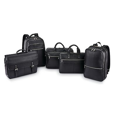 Samsonite Flapover Leather Messenger Bag