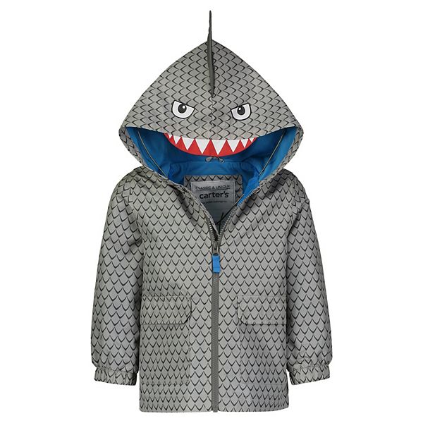 Baby Boy Carter s Shark Hooded Lightweight Rain Jacket