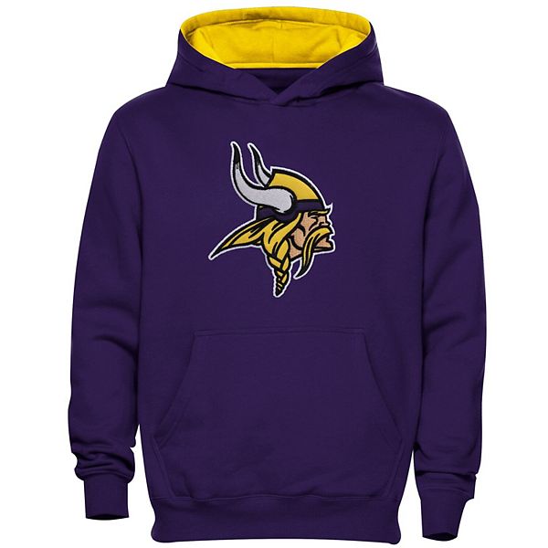 Minnesota Vikings Preschool Fan Gear Primary Logo Pullover Hoodie - Purple