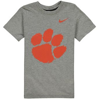 Preschool Nike Charcoal Clemson Tigers Logo T-Shirt