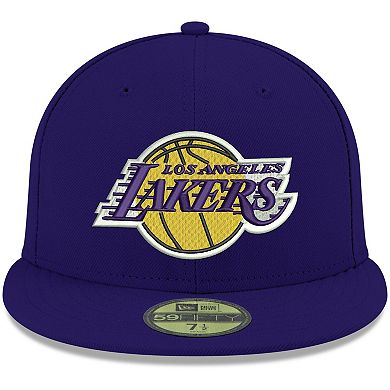 Men's New Era Purple Los Angeles Lakers Official Team Color 59FIFTY Fitted Hat