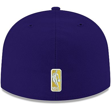 Men's New Era Purple Los Angeles Lakers Official Team Color 59FIFTY Fitted Hat