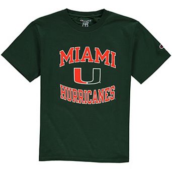 Youth Champion Green Miami Hurricanes Circling Team Jersey T-Shirt