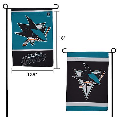 "WinCraft San Jose Sharks 12"" x 18"" Double-Sided Garden Flag"