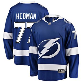 Men's Fanatics Branded Victor Hedman Blue Tampa Bay Lightning Home Premier Breakaway Player Jersey