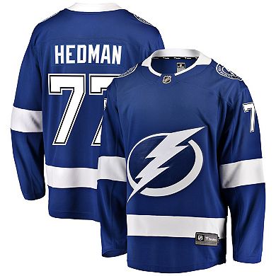 Men's Fanatics Branded Victor Hedman Blue Tampa Bay Lightning Home Premier Breakaway Player Jersey