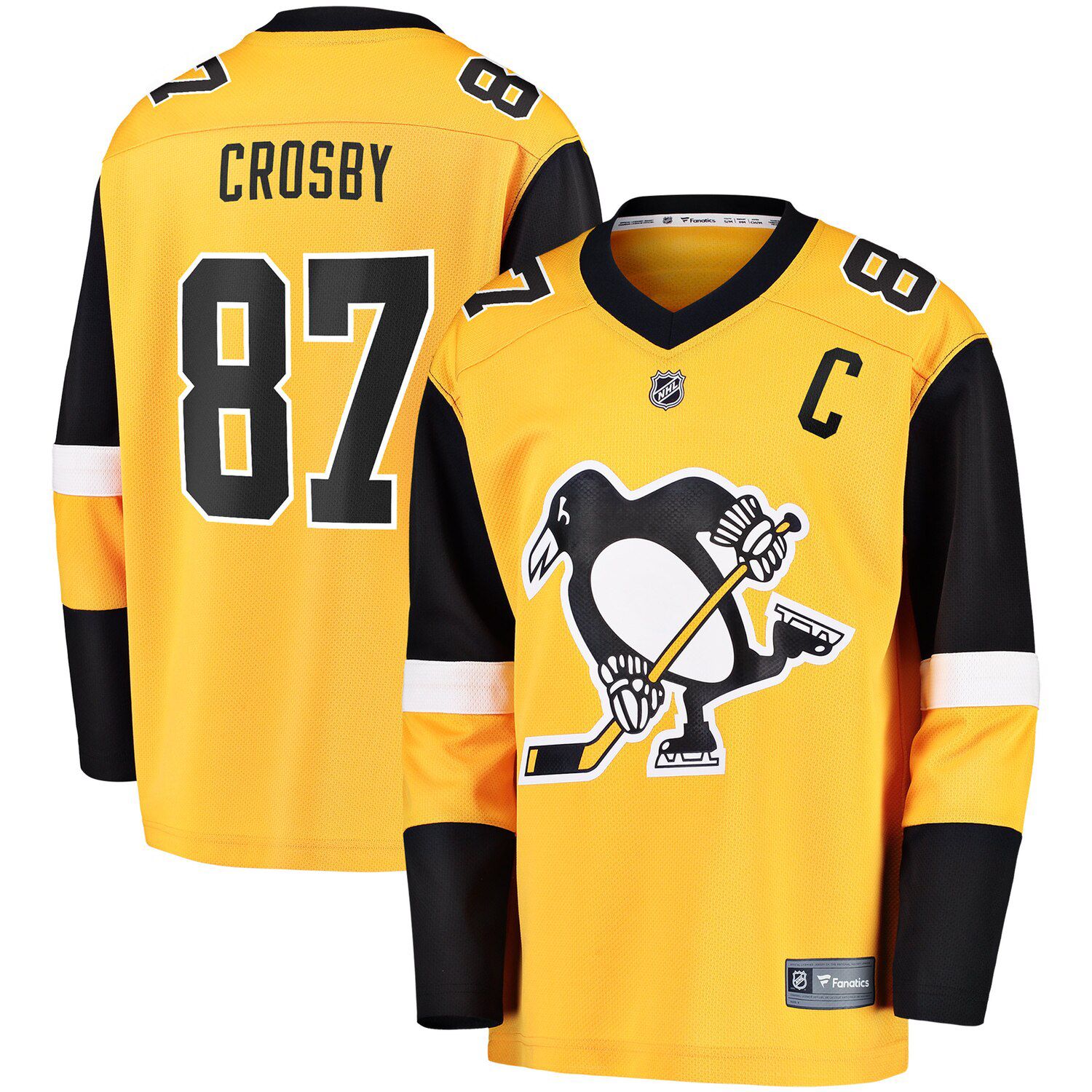 Sidney Crosby Gold Pittsburgh Penguins 