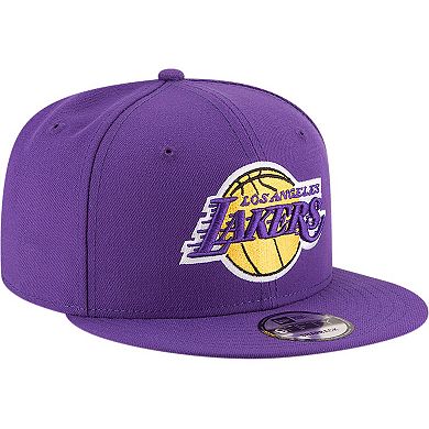 Men's New Era Purple Los Angeles Lakers Official Team Color 9FIFTY Snapback Hat