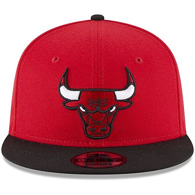 Men's New Era Red/Black Chicago Bulls 2-Tone 9FIFTY Adjustable Snapback Hat