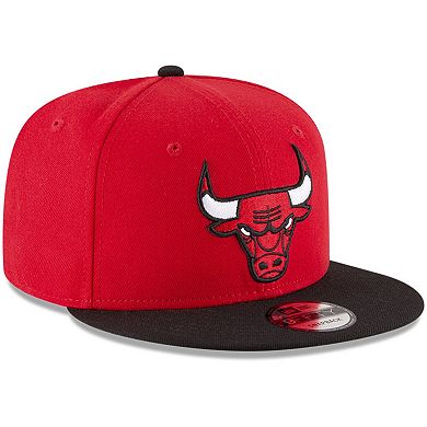 Men's New Era Red/Black Chicago Bulls 2-Tone 9FIFTY Adjustable Snapback Hat