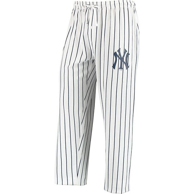 New York Yankees Concepts Sport Big & Tall Pinstripe Sleep Set - White/Navy